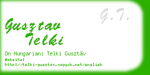 gusztav telki business card
