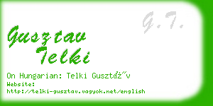 gusztav telki business card